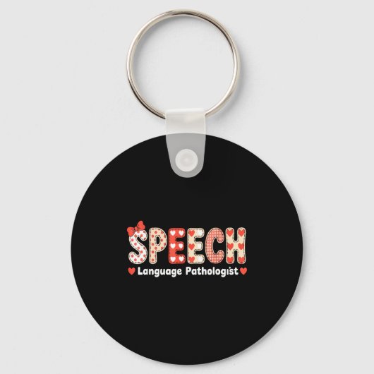 Porte-clés Speech Language Pathologist Valentines Day Slp The (Recto)