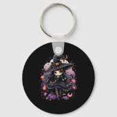 Porte-clés Spellbound Spirits Halloween Witch Art (Recto)