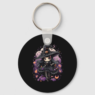 Porte-clés Spellbound Spirits Halloween Witch Art
