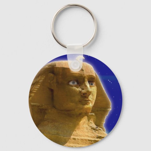 Porte-clés Sphinx égyptien antique à Giza Art Design (Recto)