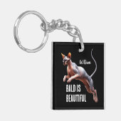 Porte-clés Sphynx Chat Bald est magnifique (Devant gauche)