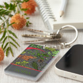 Porte-clés Spices motif nom personnalisé gris (Devant droit)