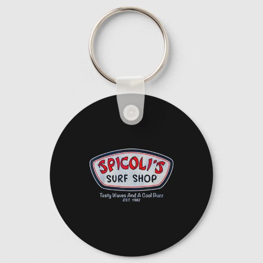 Porte-clés Spicoli été surf rétro (Recto)