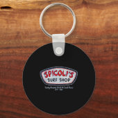 Porte-clés Spicoli été surf rétro (Recto)