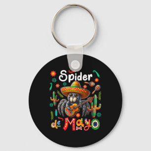 Porte-clés Spider Cinco De Mayo Mexicaine Sombrero Couleur Gu