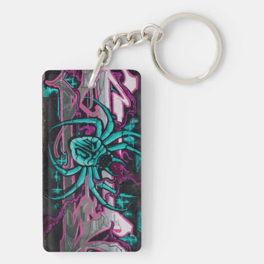 Porte-clés Spider Turquoise (Dos)
