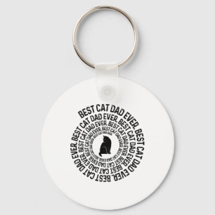 Porte-clés Spiral Chat Daddy - Meilleur Chat Papa Papa Papa J