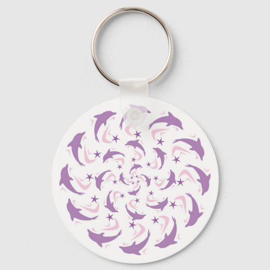 Porte-clés spirale dauphine (Recto)