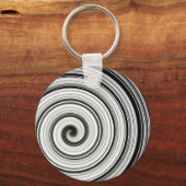 Porte-clés spirale noire et blanche (Recto)
