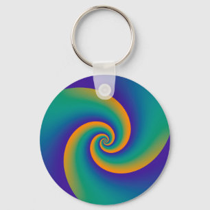 Porte-clés Spirales de fond abstraites soft V