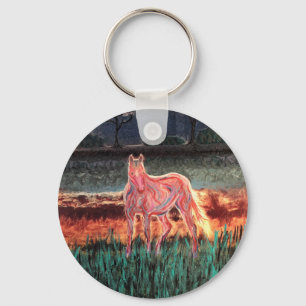 Porte-clés Spirit Dream Horse, Peint