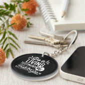 Porte-clés Spiritual Living Testimony Faith and Grace Quote (Devant droit)