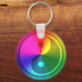 Porte-clés Spirituel Yin Yang - Rainbow Design (Recto)