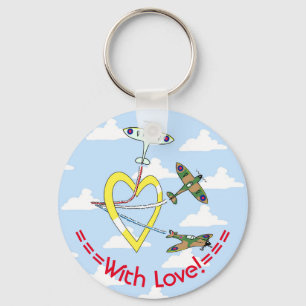 Porte-clés Spitfires Blue Sky Heart