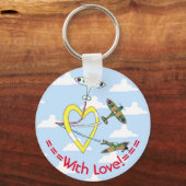 Porte-clés Spitfires Blue Sky Heart (Recto)