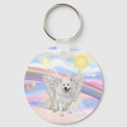 Porte-clés Spitz Esquimau Américain (Recto)