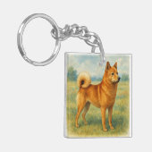 Porte-clés Spitz finlandais (Devant gauche)