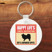 Porte-clés Spitz japonais (Recto)