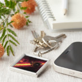 Porte-clés Spitzer vu contre le ciel infrarouge 2 (Côté)