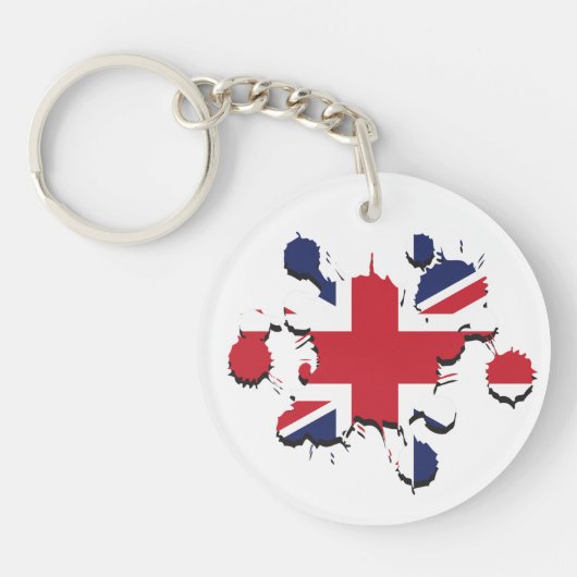 Porte-clés Splatter Union Jack (Devant)