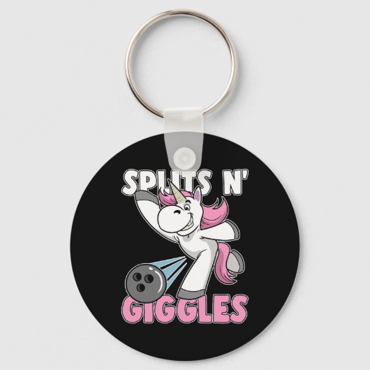 Porte-clés Splings N' Giggles Unicorn Bowling Bowler (Recto)