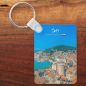 Porte-clés Split, Croatie - Classique de la ville côtière (Recto)