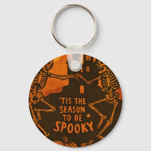 Porte-clés Spooky Skeletons Halloween Keychain (Recto)