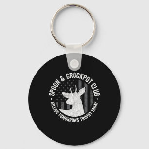 Porte-clés Spoon Et Crockpot Club Chasse Drôle Chasse De Cerf