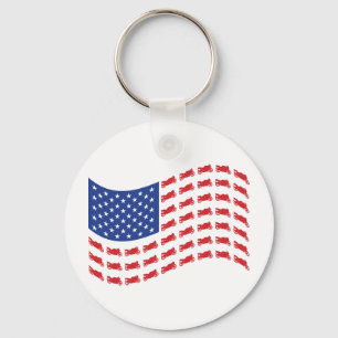 Porte-clés sPORT-bIKE-fLAG-wAVE