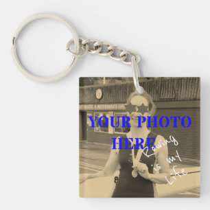 Porte-clés Sport est ma vie photos personnalisées et memento 