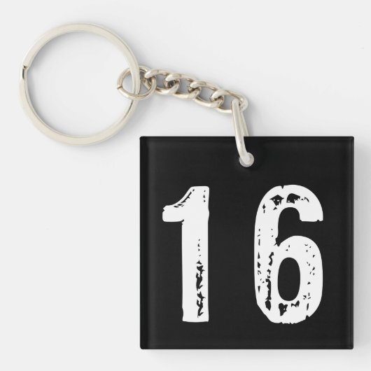 Porte-clés Sport numéro 16 (Devant)