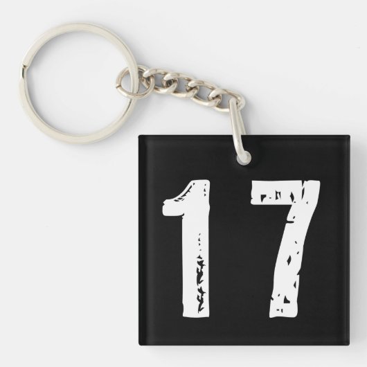Porte-clés Sport numéro 17 (Devant)