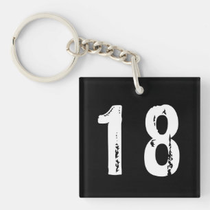 Porte-clés Sport numéro 18