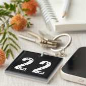 Porte-clés Sport numéro 22 (Devant Droit)