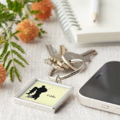 Porte-clés sportif à monogramme de pêcheur (Côté)