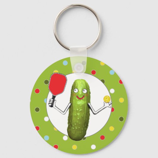 Porte-clés Sports de pickleball (Recto)