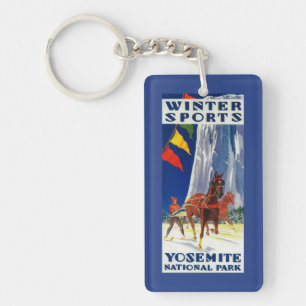 Porte-clés Sports d'hiver chez Yosemite PosterYosemite, CA
