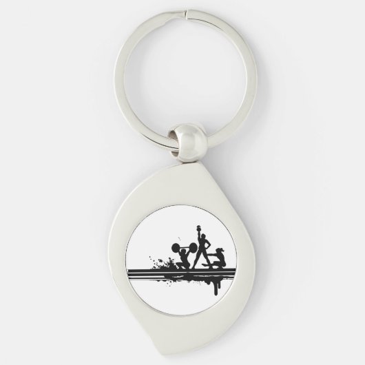 Porte-clés Sports, Forme physique, Silhouette (Devant)