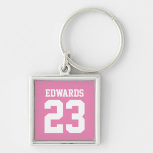Porte-clés Sports personnalisés numérotés avec le nom