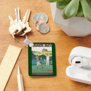 Porte-clés Sports vintages Golf en Ecosse, Golfers Golf