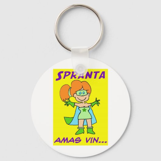 Porte-clés spranta esperanto amas vin (Recto)