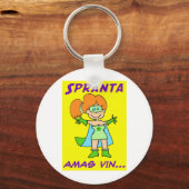 Porte-clés spranta esperanto amas vin (Recto)