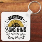 Porte-clés Spread a little sunshine wherever you go. (Verso)