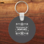 Porte-clés Spread Kindness Like Snowflakes Winter Funny Sayin (Recto)