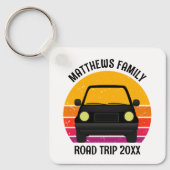 Porte-clés Spring Break Road Trip Sunset Customized (Recto)