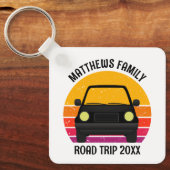 Porte-clés Spring Break Road Trip Sunset Customized (Recto)