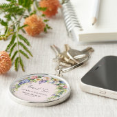 Porte-clés Spring floral Bridal Shower (Côté)