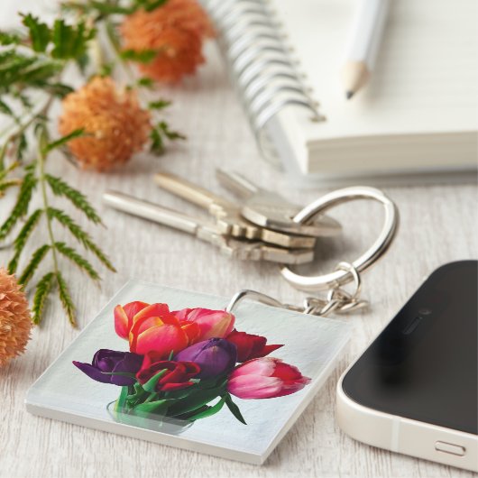 Porte-clés Spring Tulip Bouquet (Devant Droit)