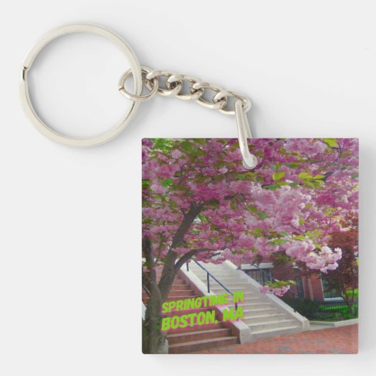 Porte-clés Springtime à Boston, MA (Devant)