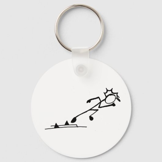 Porte-clés Sprinter Stickman Track and Field (Recto)